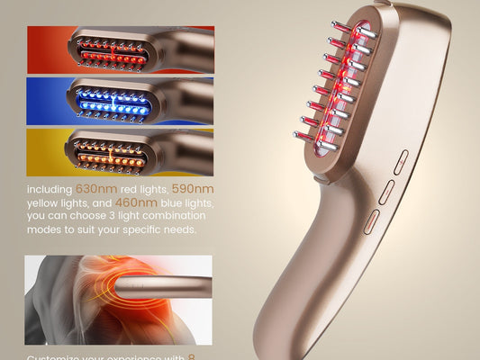 A Certified Red Light Therapy Comb for Skin & Scalp
