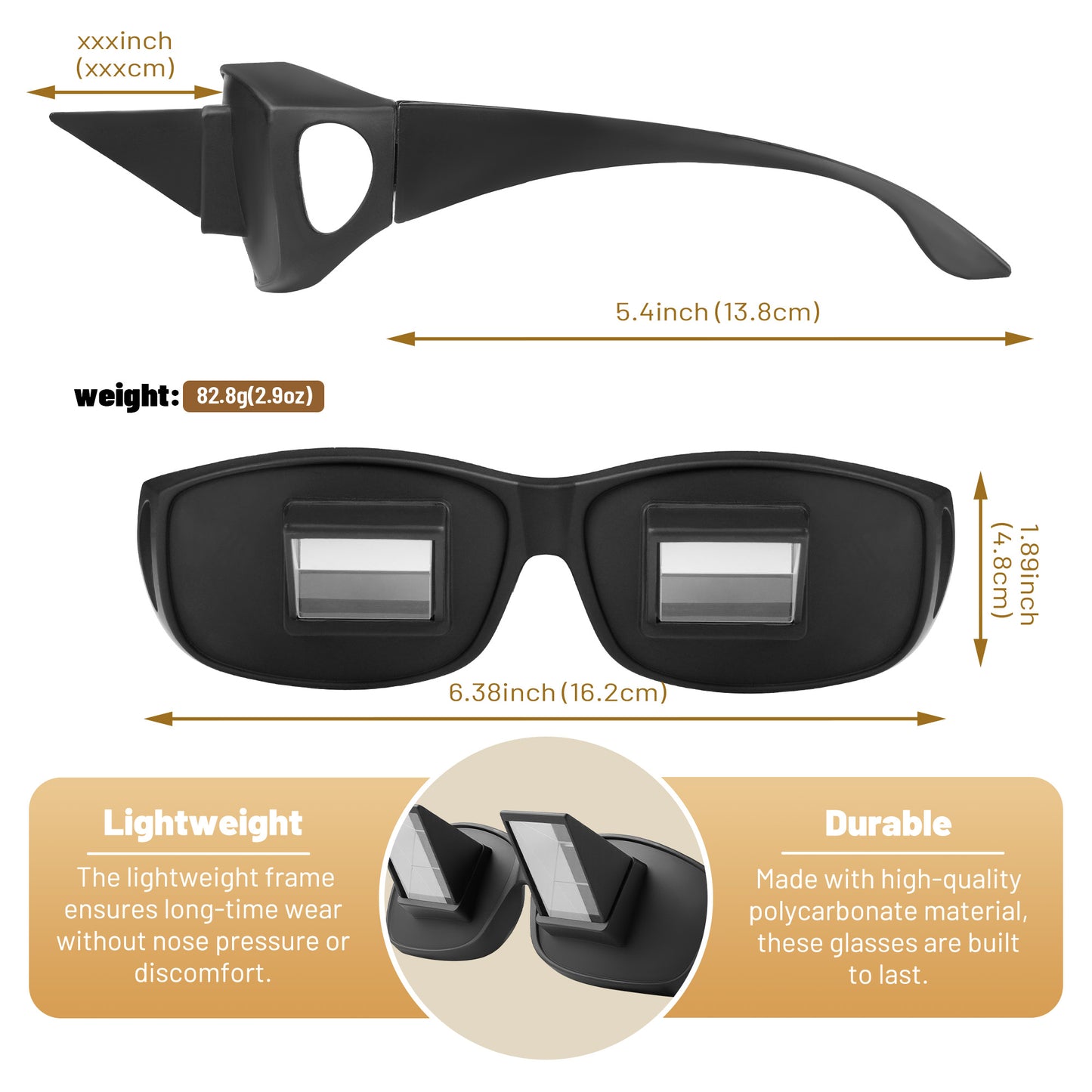 Therapy glasses eye protection for Red Light (600nm-900nm) - Goggles, Anti-Glare Prism Glasses for Reading or Relaxing During Red Light Use