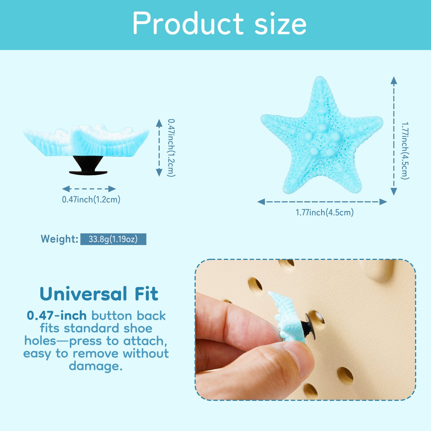 Shoe Charms, Cute Seashell Shoe Decoration Charms for Women, Teens, Girls, and Kids, Beach Bag Charms Accessories, 12Pcs Ocean Theme
