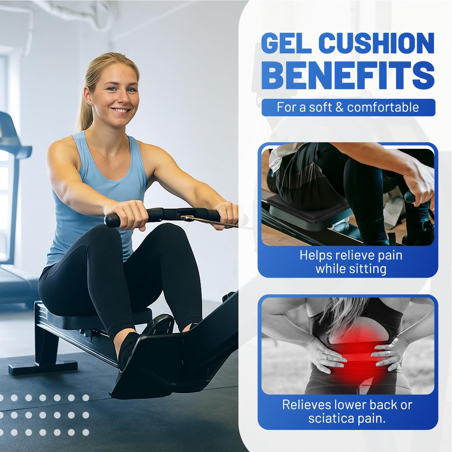 Foldable Gel Bike Seat Cushion for Recumbent Bikes – Honeycomb Pressure Relief Pad