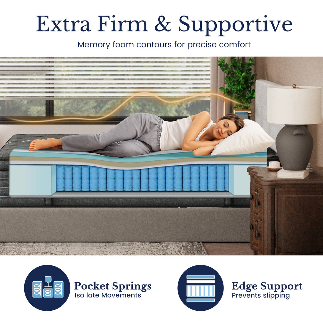 2025 14 Inch Cooling Extra Firm Mattress