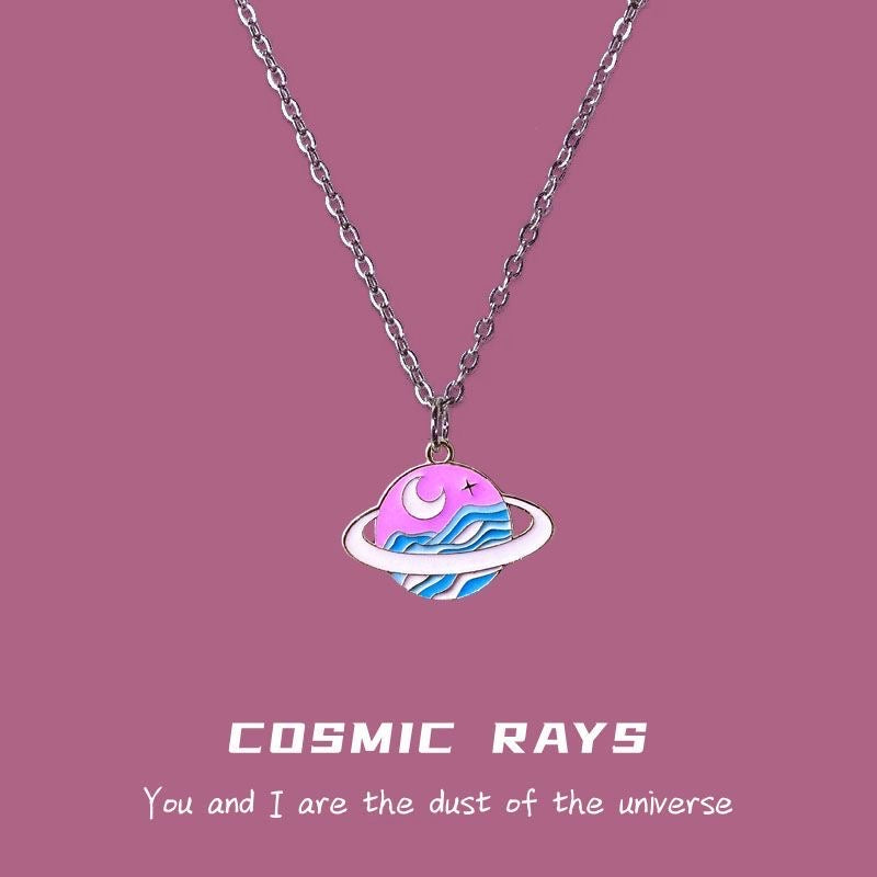 Stainless steel space pendant necklace from Newpearl