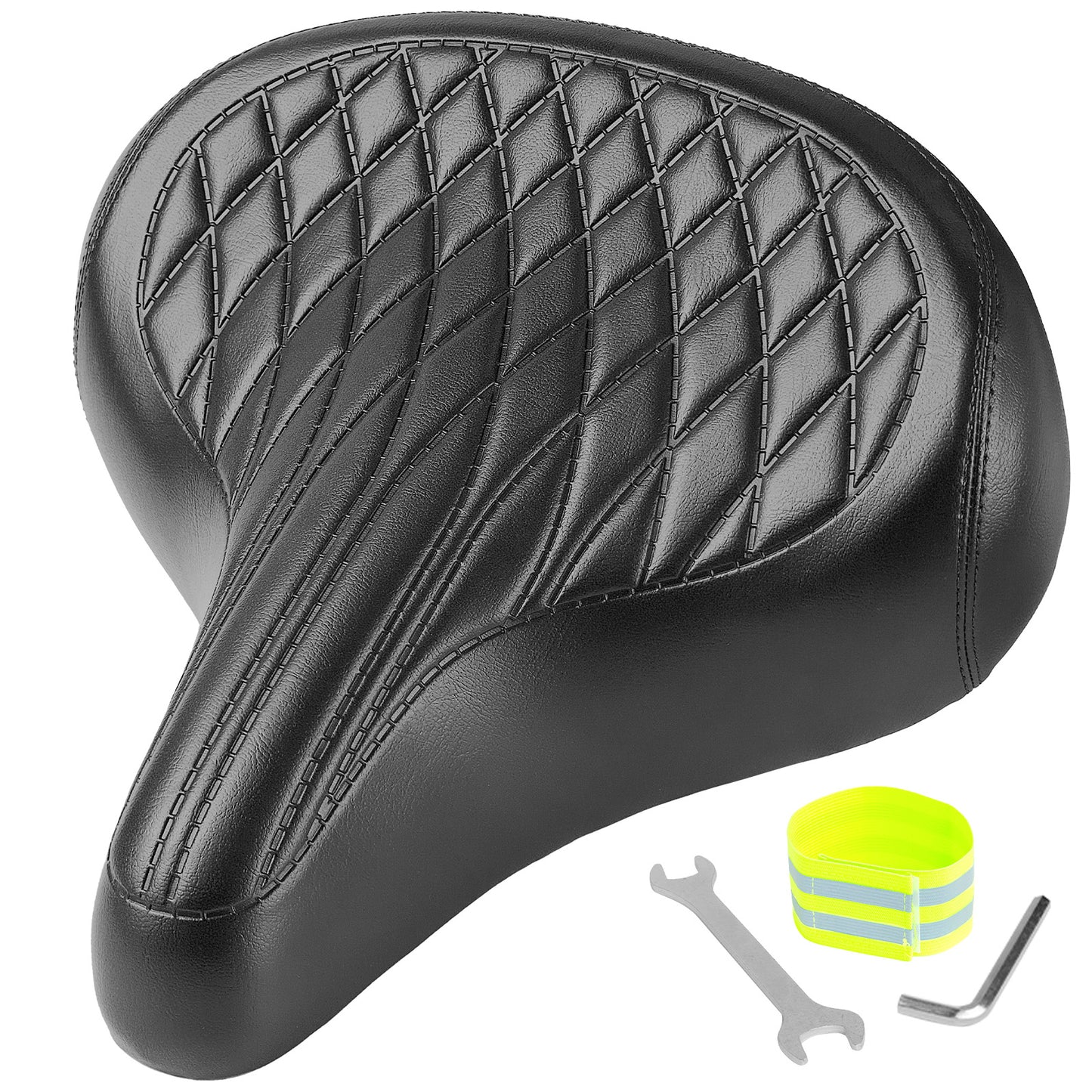 Selle Vélo Large Confort pour Homme et Femme – Style Vintage, Imperméable, Idéale pour Vélo de Ville, Cruiser et Électrique