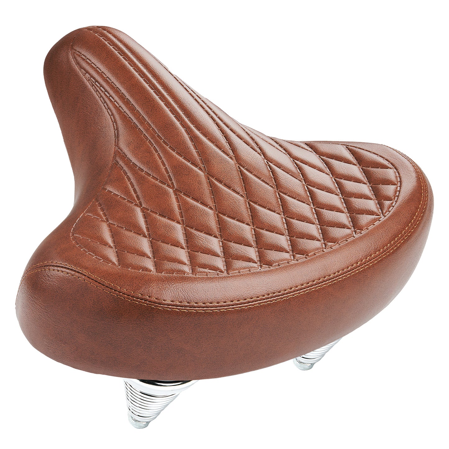 Selle Vélo Large Confortable Marron – Style Vintage pour Vélo de Ville et Cruiser, Imperméable, Série Time Capsule