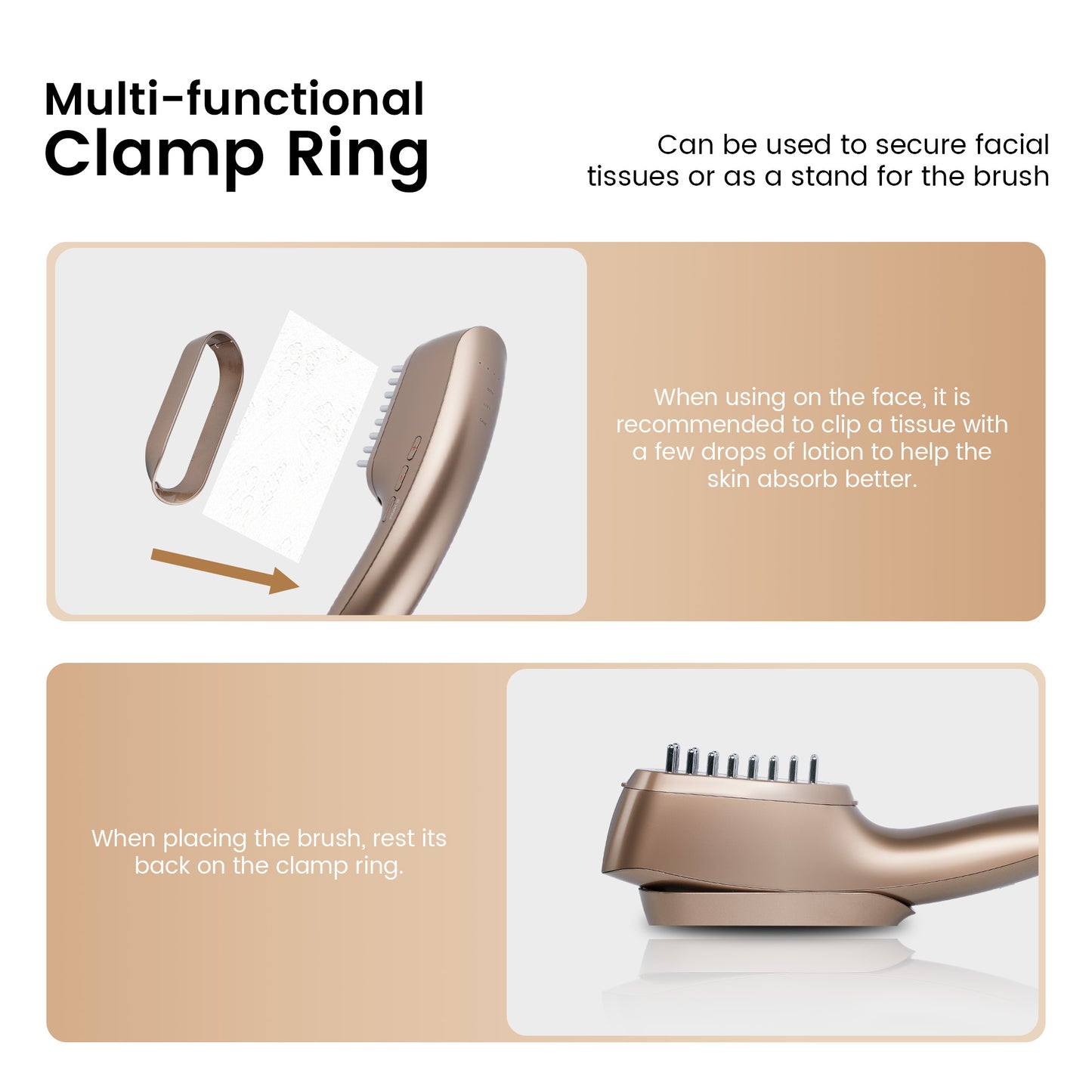 Red Light Therapy Comb – 3 Light Modes, 8 Massage Settings