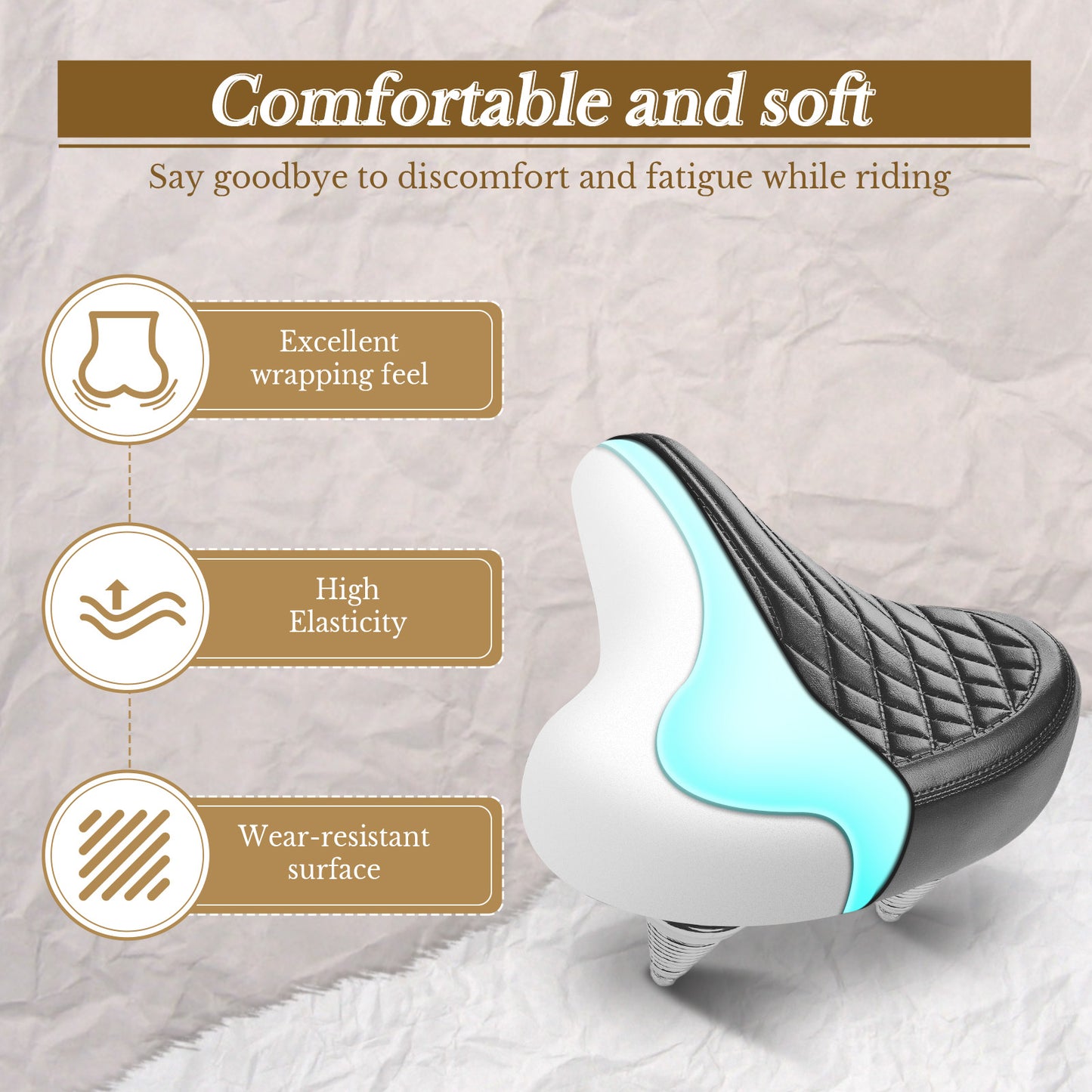 Newpearl Time Capsule Saddle - Steel Spring (Black)