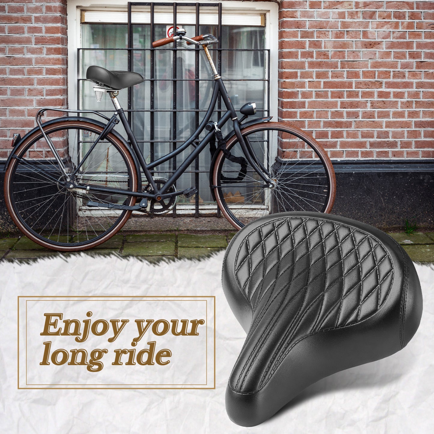 Newpearl Time Capsule Saddle - Steel Spring (Black)