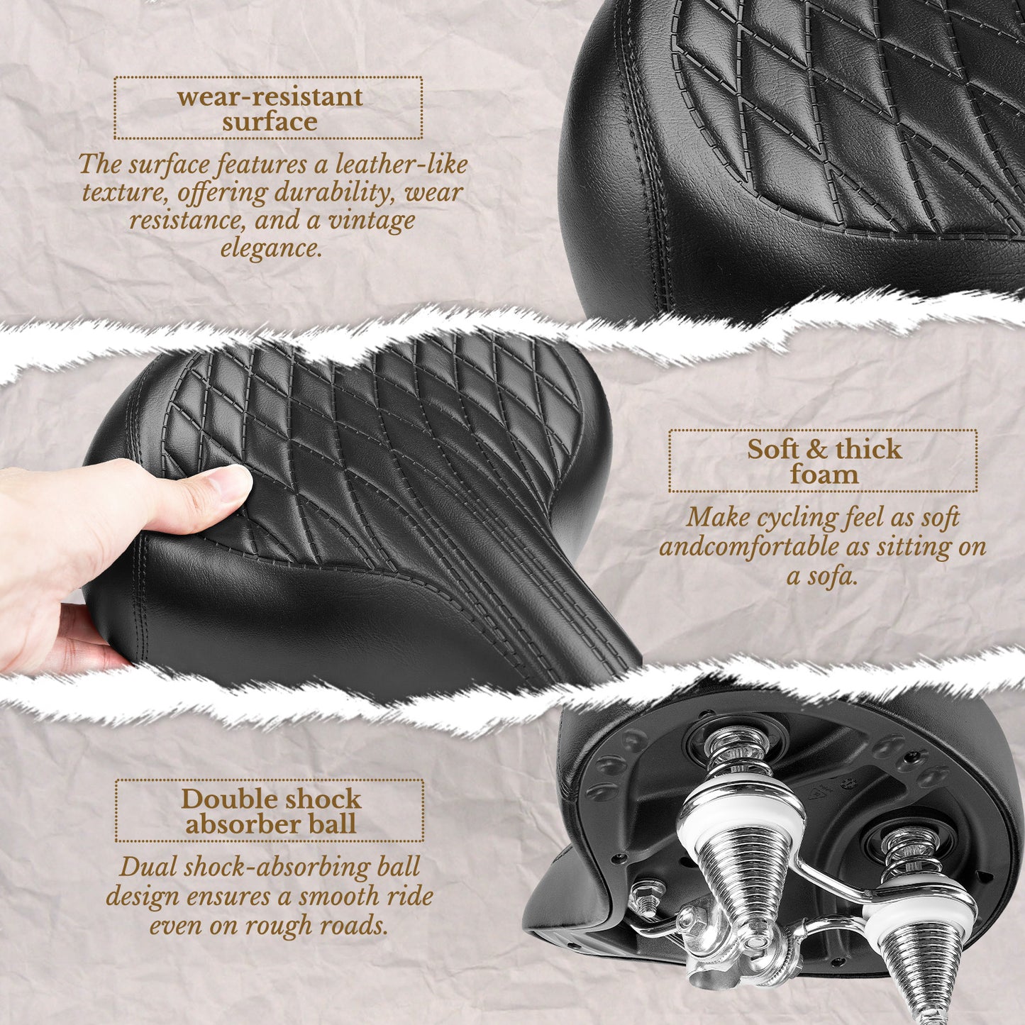 Newpearl Time Capsule Saddle - Steel Spring (Black)