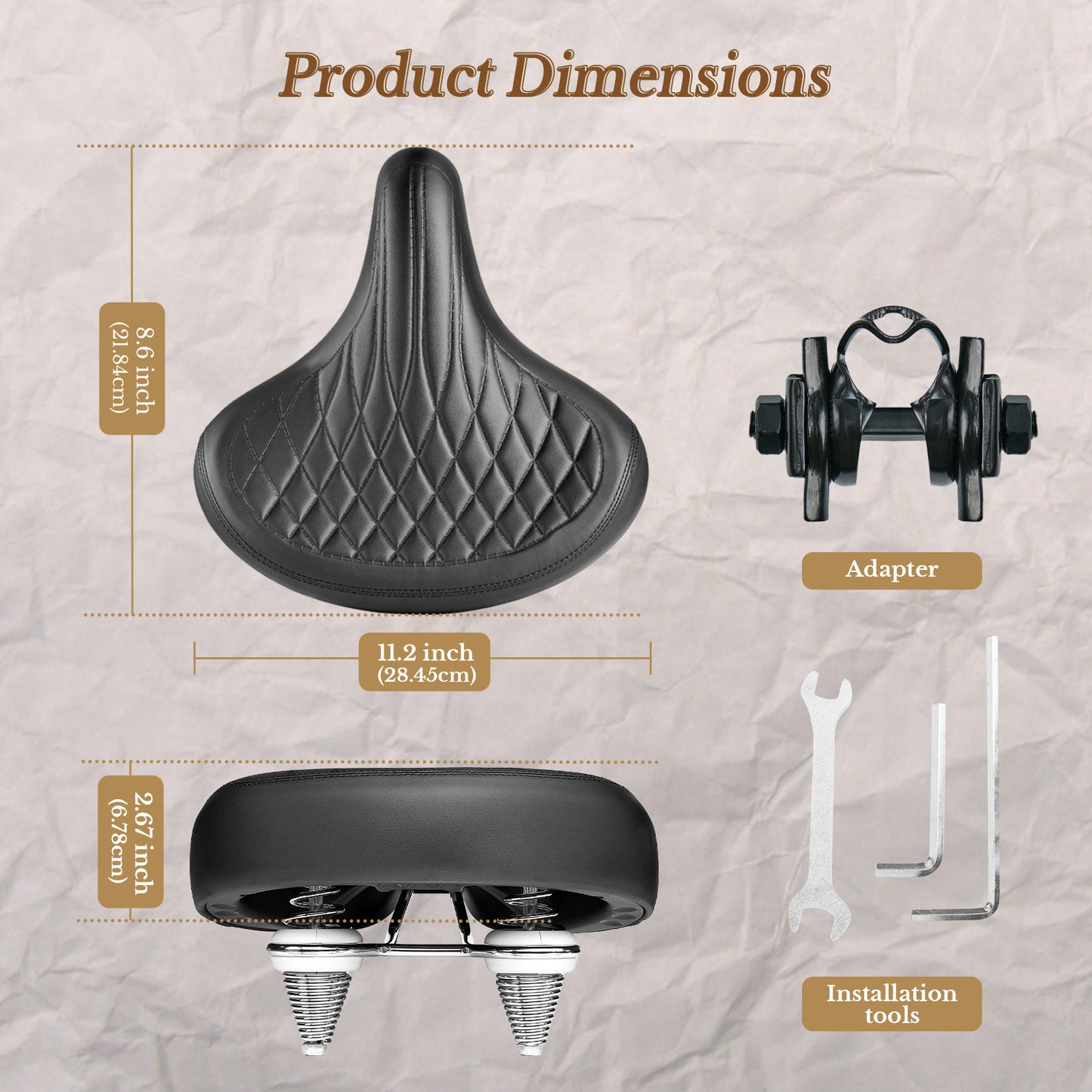 Newpearl Time Capsule Saddle - Steel Spring (Black)