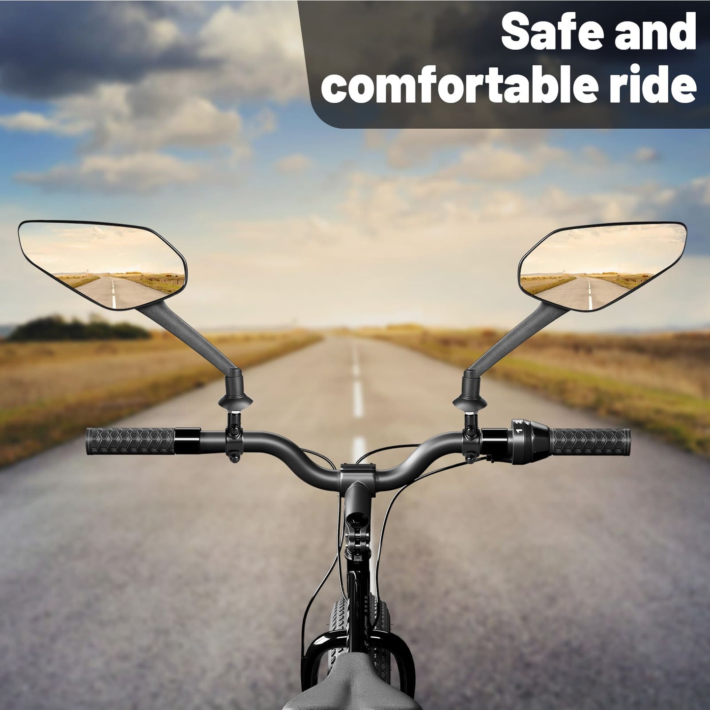 Newpearl Bike Mirrors 360° Adjustable Handlebar Mount