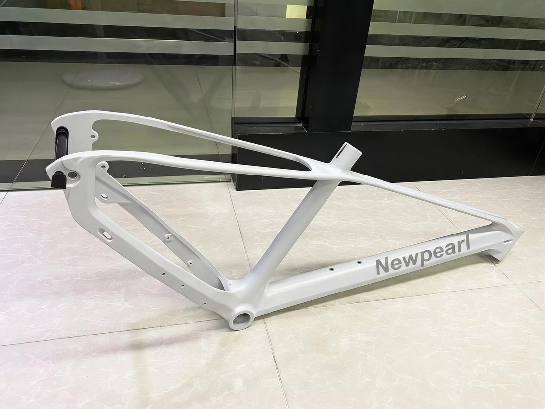 Mountain Bike Frame, Magnesium Alloy Bicycle Frame in White, DIY Compatible