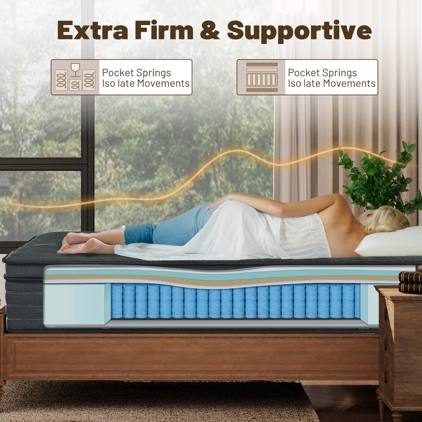 Newpearl 2025 Extra Firm Mattress 14 Inch