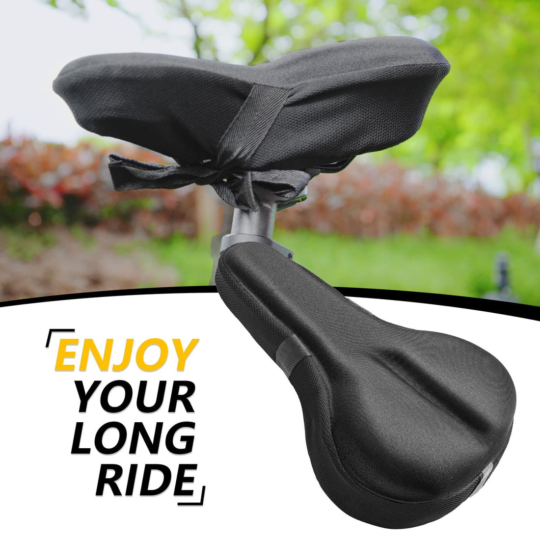 Newpearl LowNose Bike Seat Cover with Velcro Straps