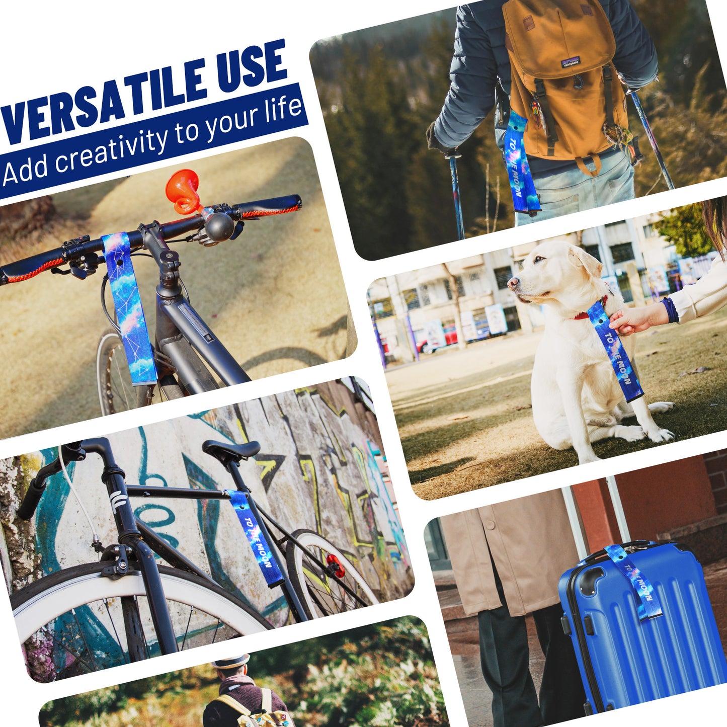 Newpearl Universe Tails - Starlink Bike Streamers