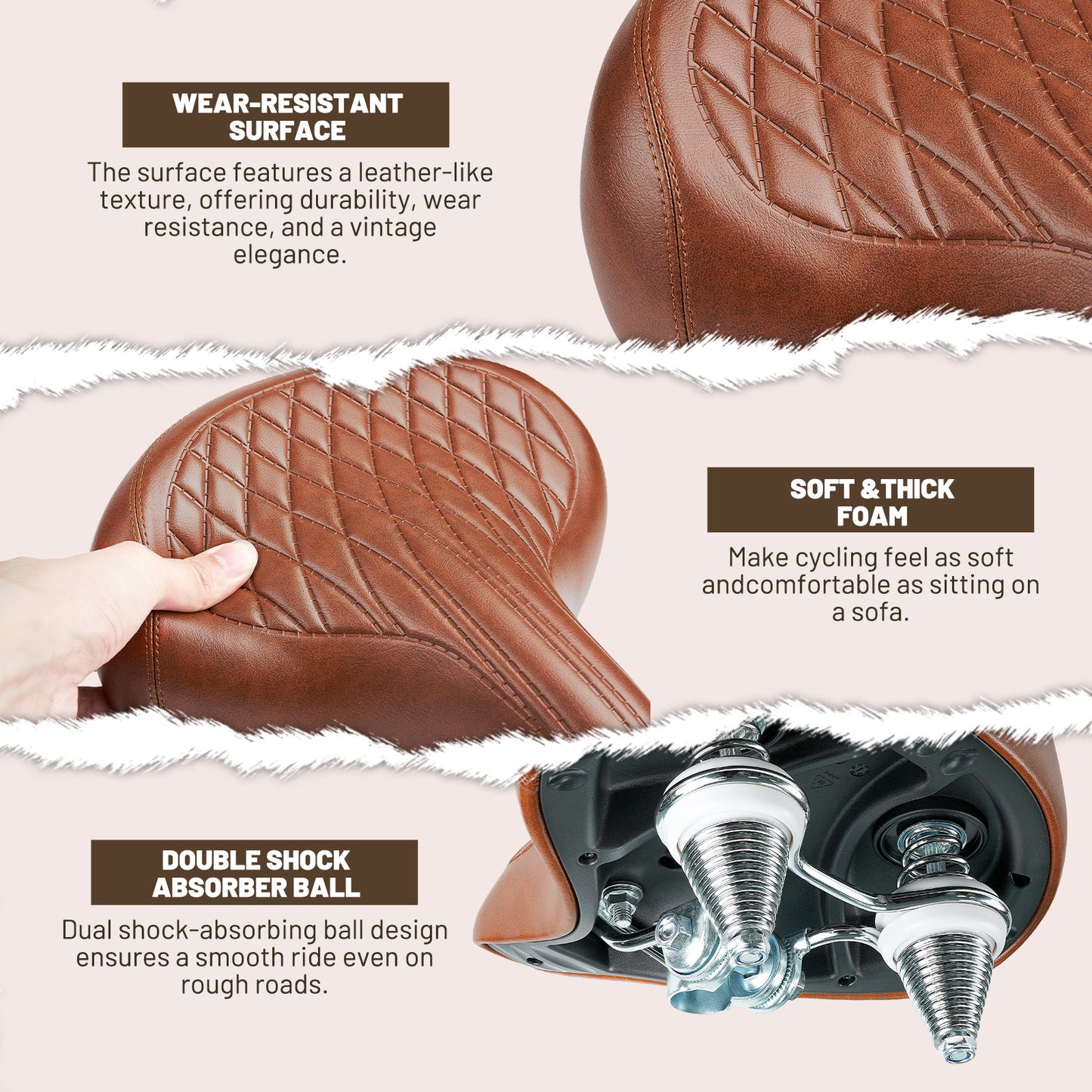 Newpearl Time Capsule Saddle, Vintage Bike Seat