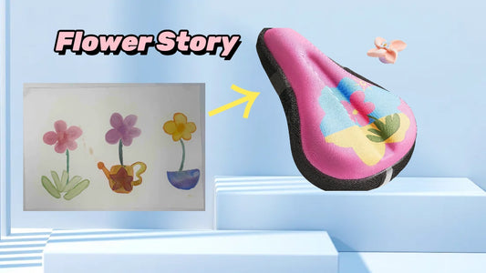 Story of the Flower Kids Bike Seat Cushion