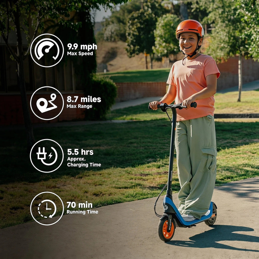 Kids eKickScooter, Kids Electric Scooter with Cruise Mode, Adjustable Handlebar Height (C2 Pro Only), for Riders Up to 132 lbs, UL-2272 2271 Certified