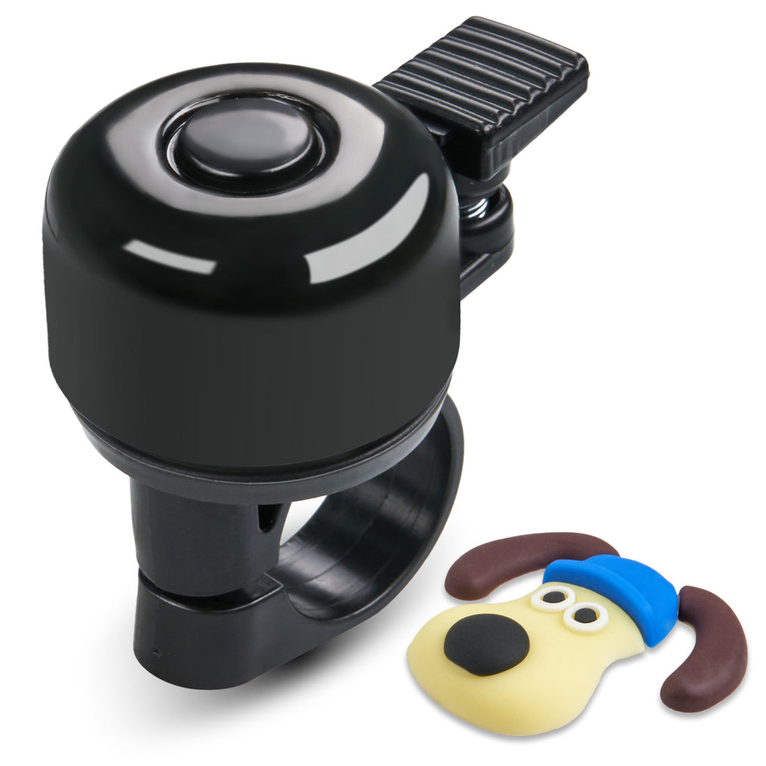 Playful dog bicycle bell for children's bikes