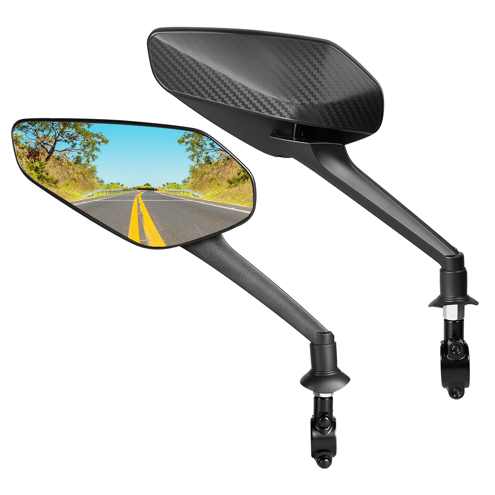360 adjustable bike mirrors for handlebar mounting