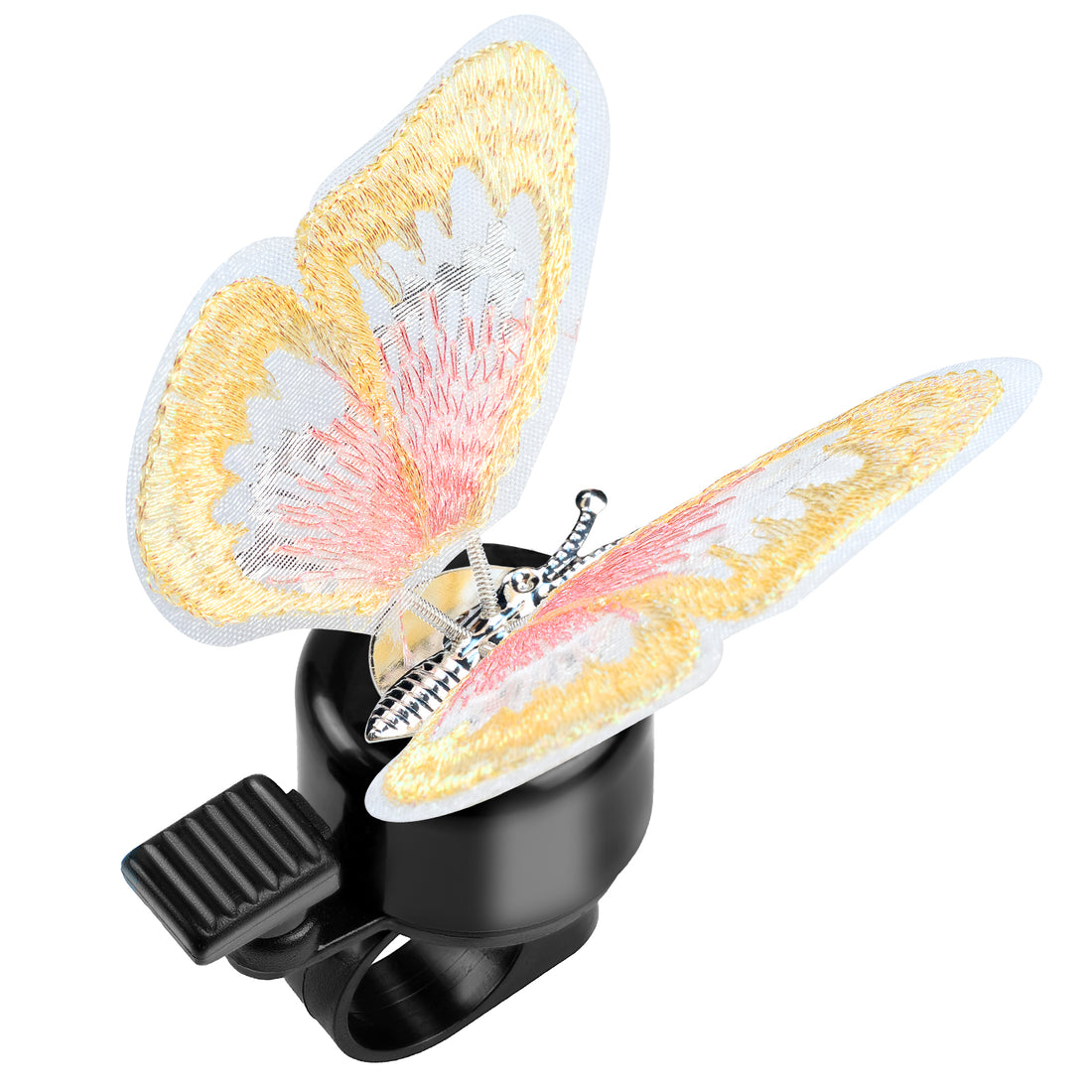 Newpearl yellow butterfly bike bell for kids