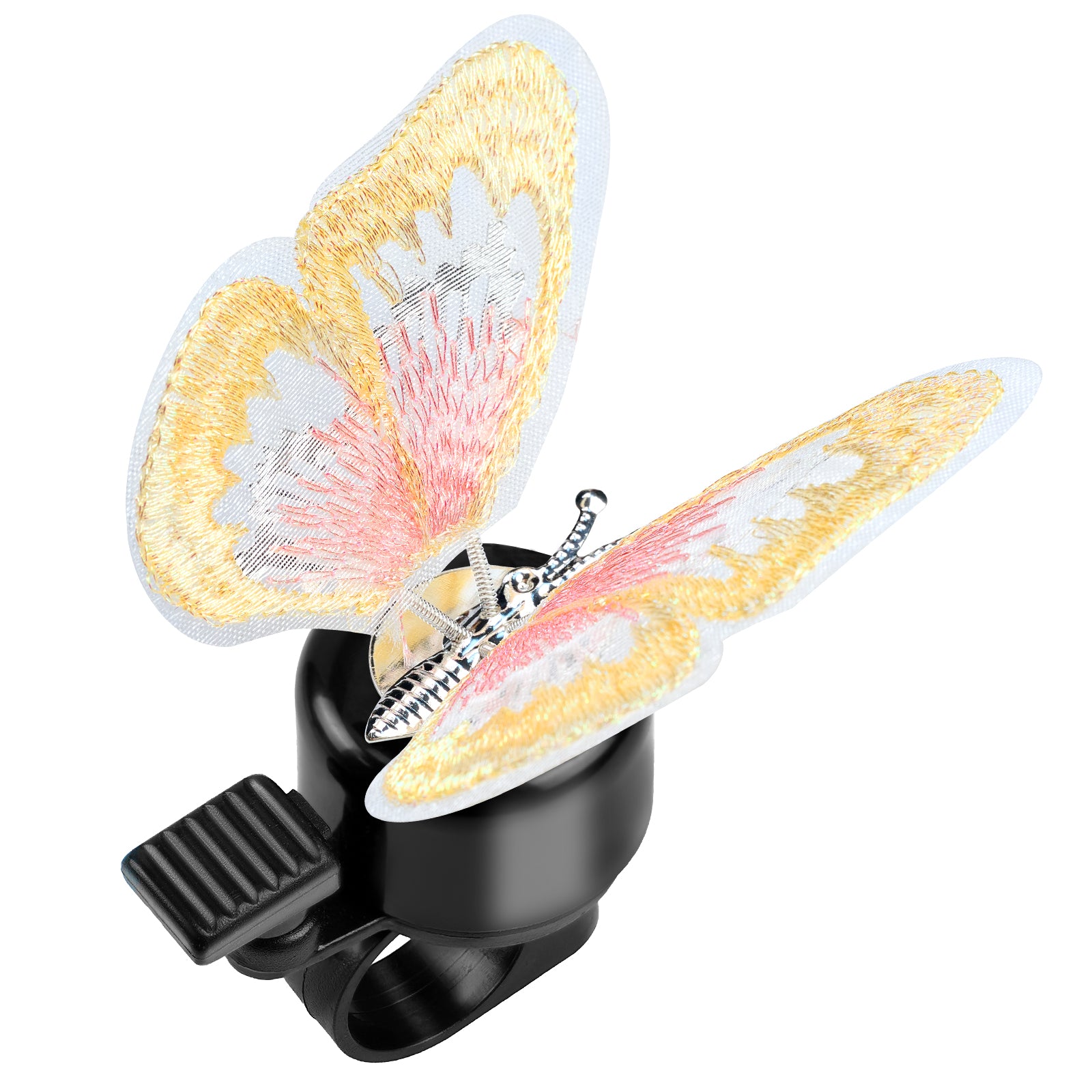 Newpearl yellow butterfly bike bell for kids
