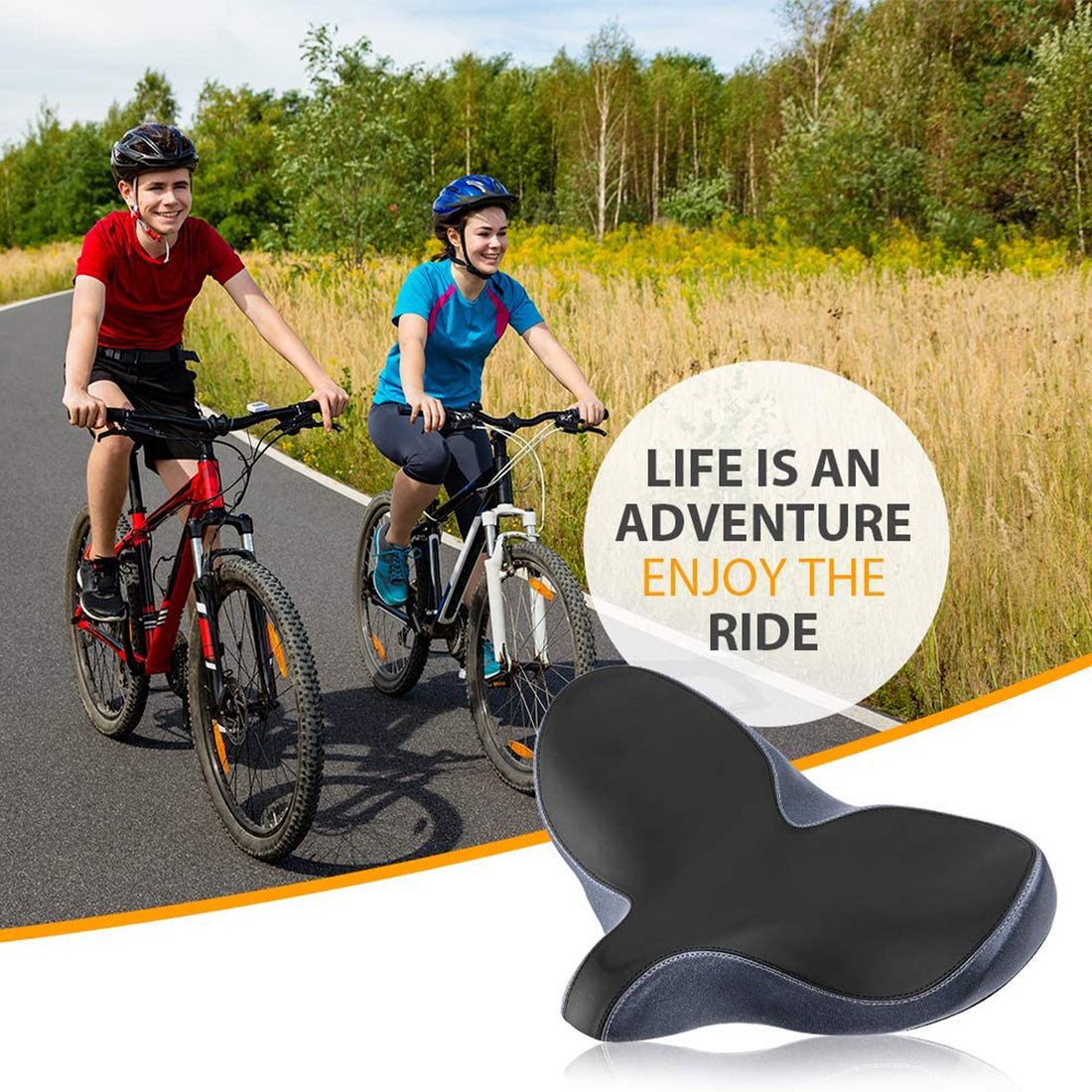 Oversized Comfort Bike Seat