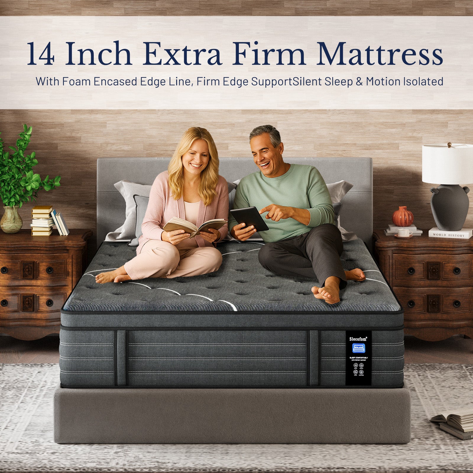Cooling mattress with high density comfort foam