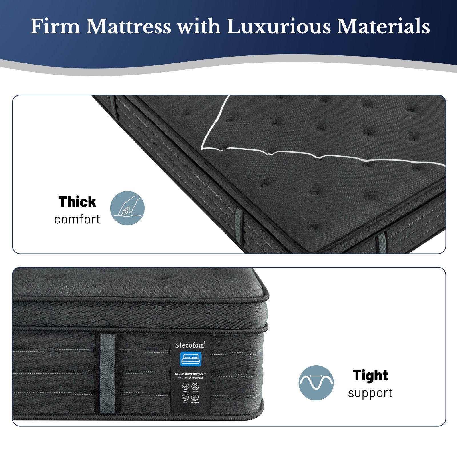 Supportive mattress for pressure relief and motion isolation