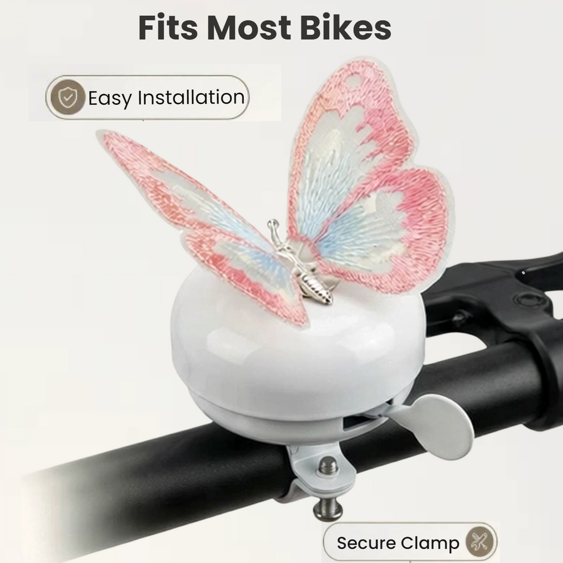 Easy install bicycle bell for daily rides