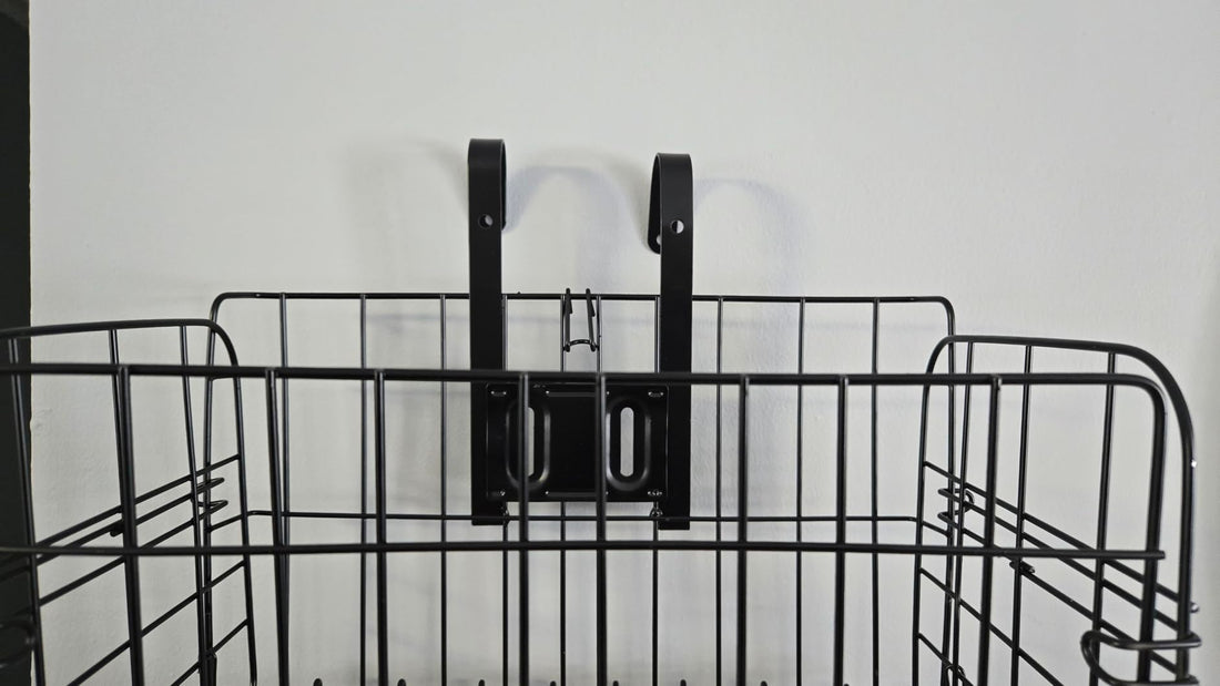Foldable bike basket for carrying daily items
