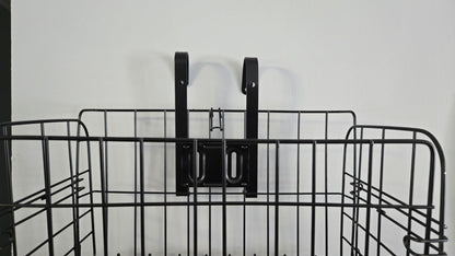 Folding Bike Front Basket Bicycle Wire Basket with Handles Easy Installation on Front Handlebar