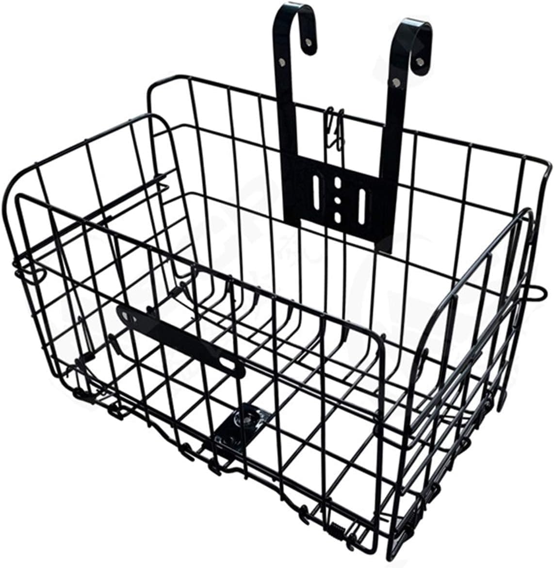 Folding Bike Front Basket Bicycle Wire Basket with Handles Easy Installation on Front Handlebar
