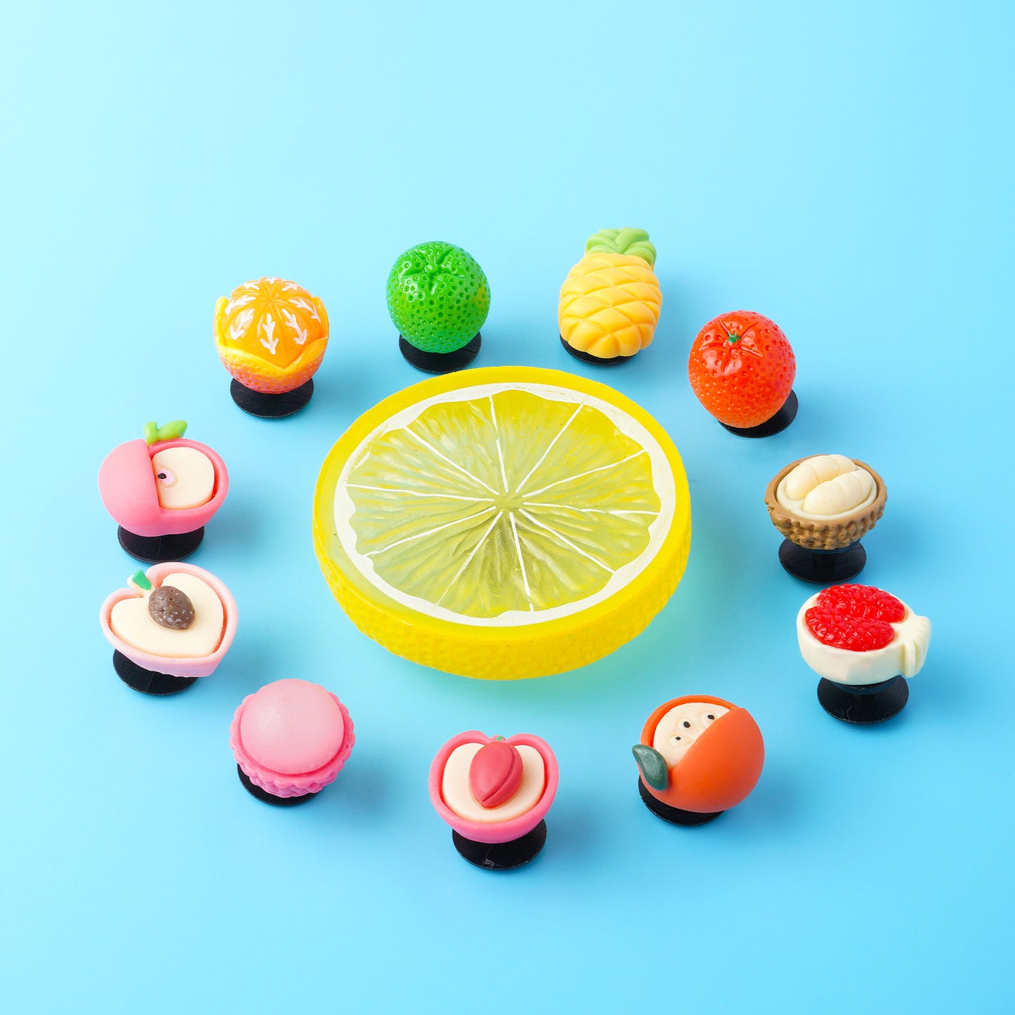 14Pcs Charm Accessory (Green Orange Lemon)