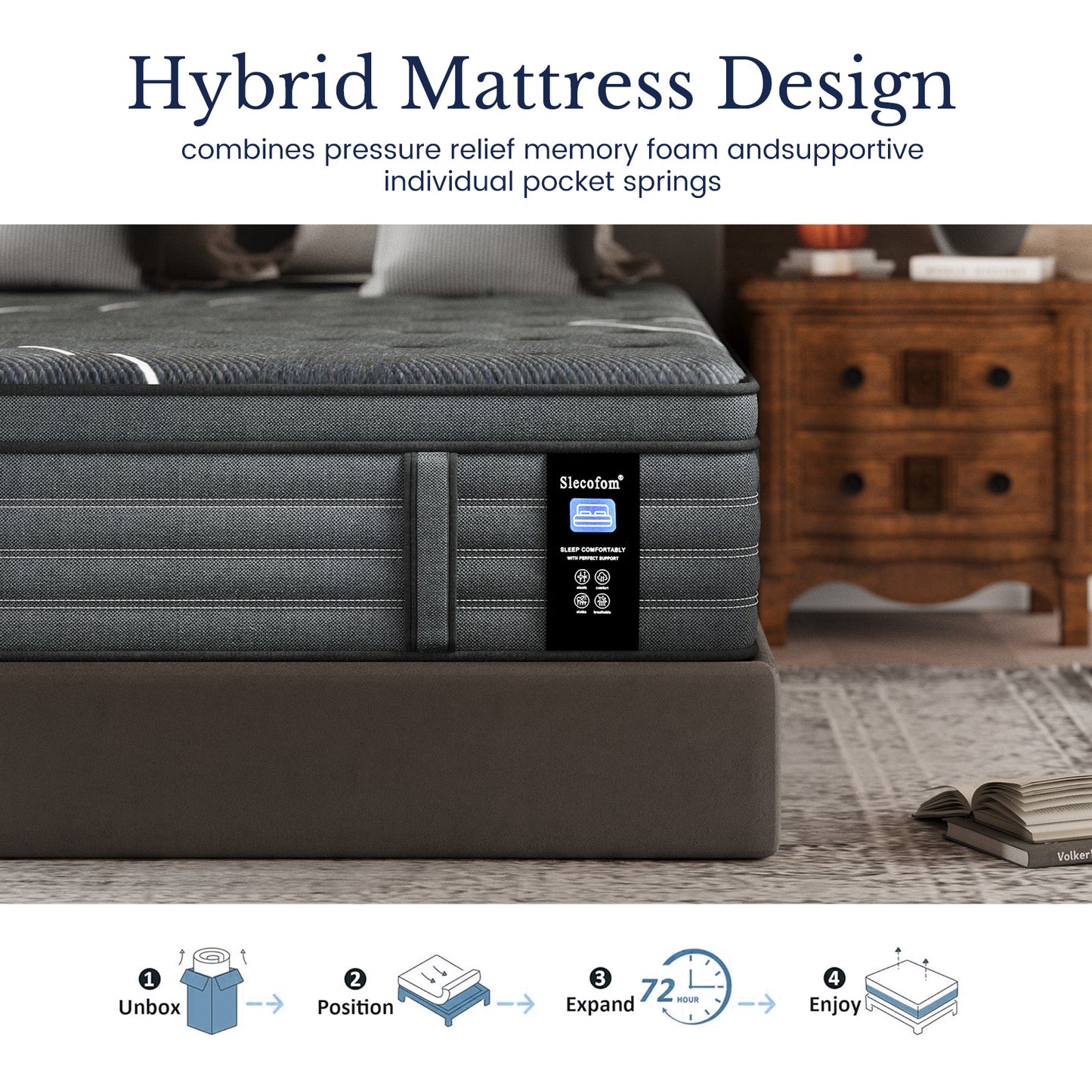 Newpearl 2025 Extra Firm Mattress 14 Inch