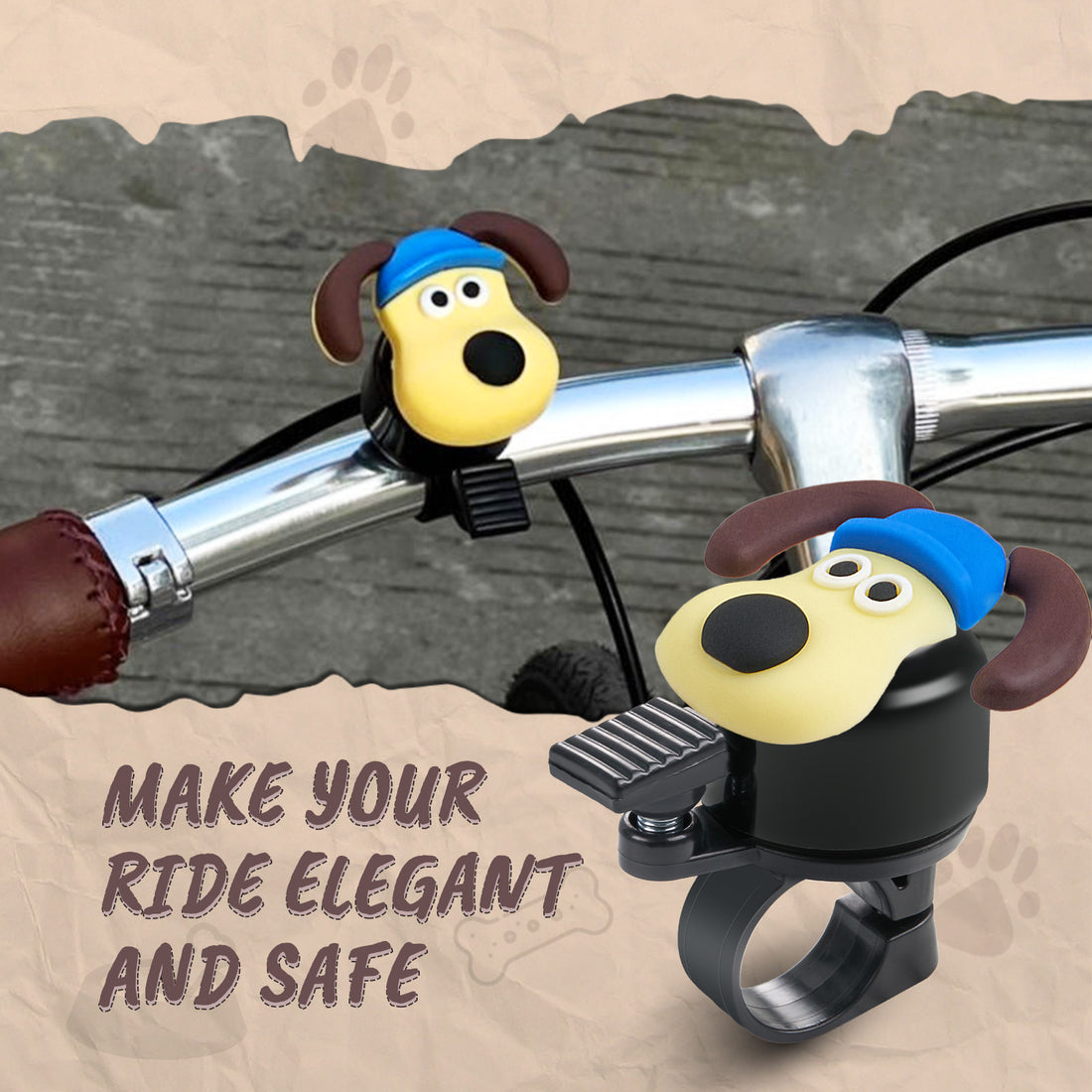 Kids Work Dog Bike Bell