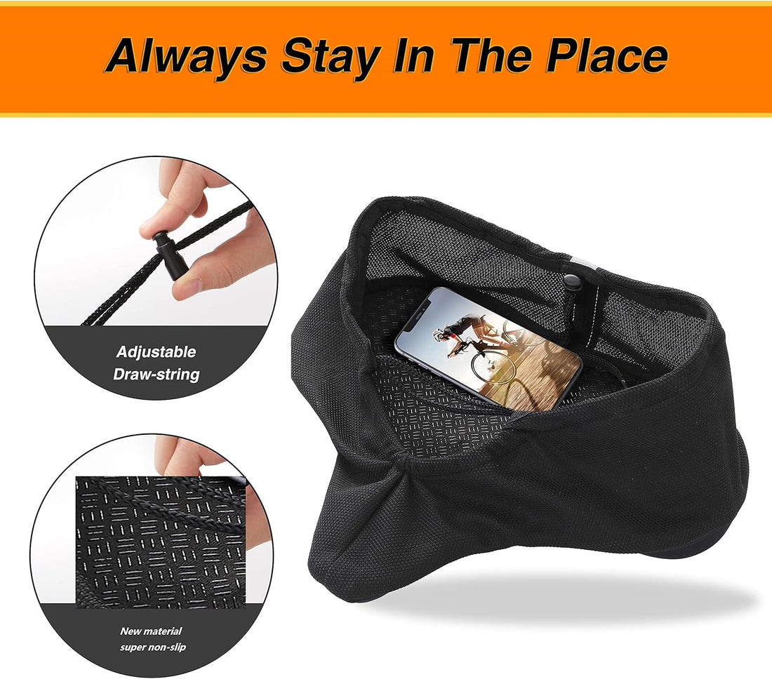 Non-slip underside on Newpearl wide bike seat cover