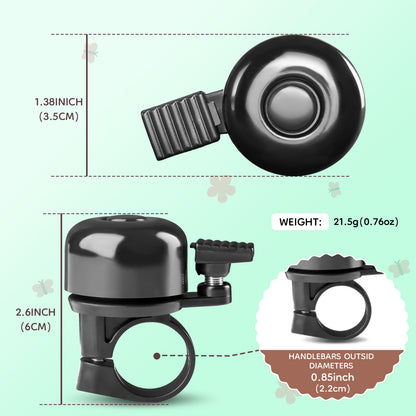 Bike Bell, Bicycle Horn for Girls, Children’s Bike Bells with Butterfly Design - Cute DIY Bicycle Bell for Girls, Crisp Sound, Easy to Install