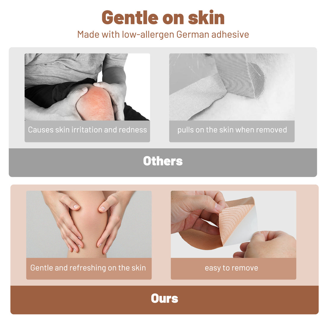 Newpearl Kinesiology Knee Tape (10-Pack)
