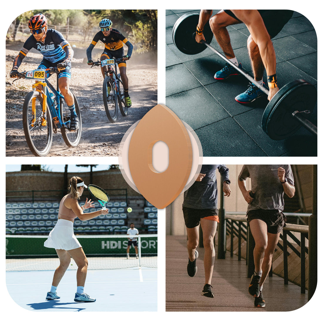 Newpearl Kinesiology Knee Tape (10-Pack)