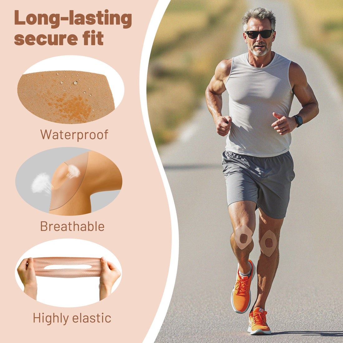Newpearl Kinesiology Knee Tape (10-Pack)