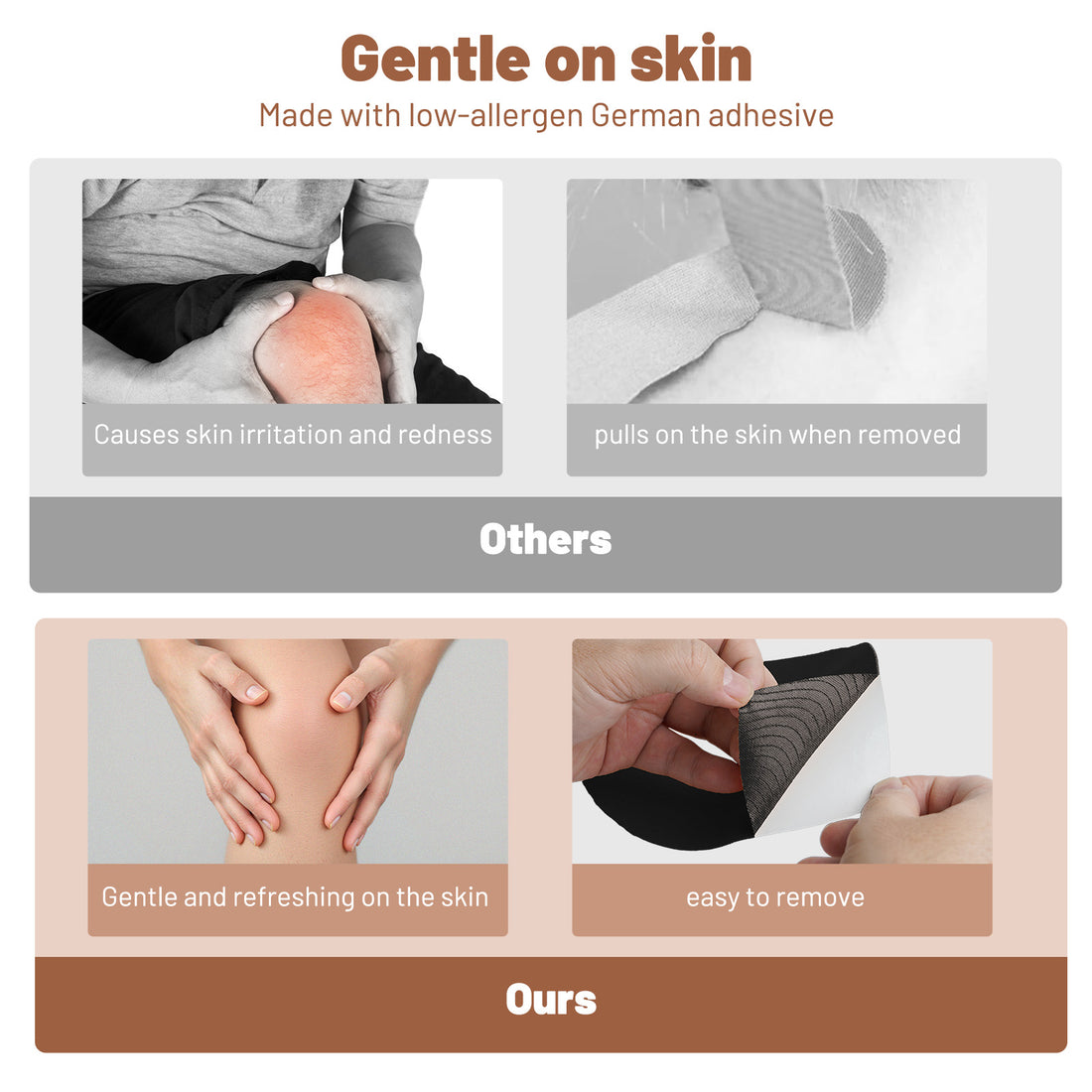 Newpearl Kinesiology Knee Tape (10-Pack)