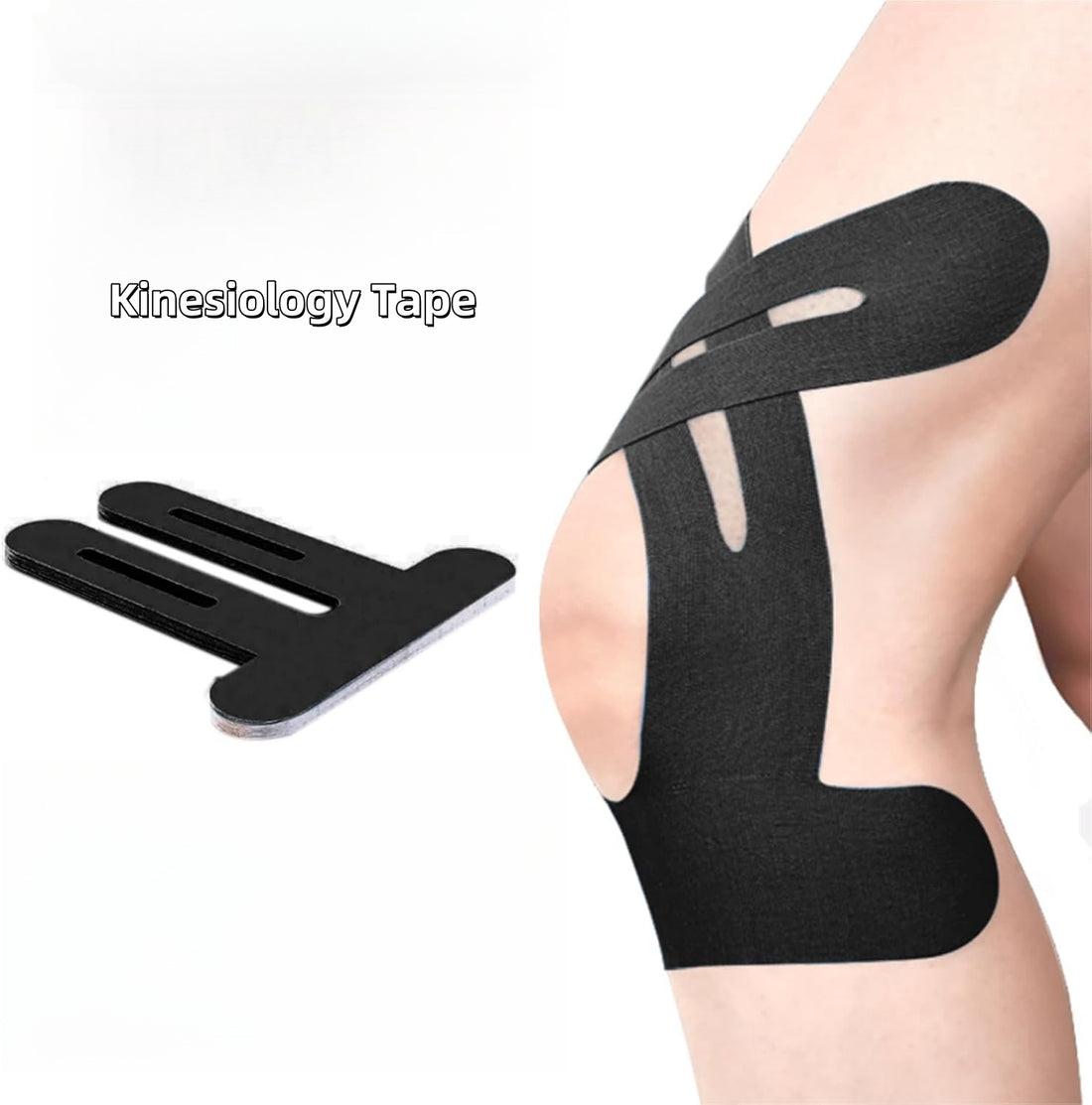 Newpearl Cycling Knee Pad & Kinesiology Tape Set