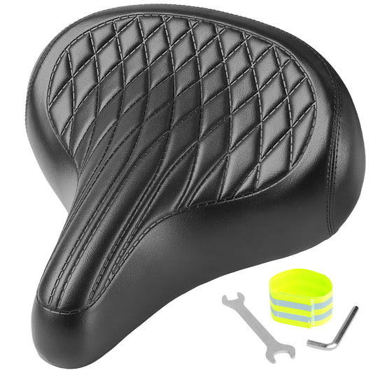 Selle Vélo Large Confort pour Homme et Femme – Style Vintage, Imperméable, Idéale pour Vélo de Ville, Cruiser et Électrique