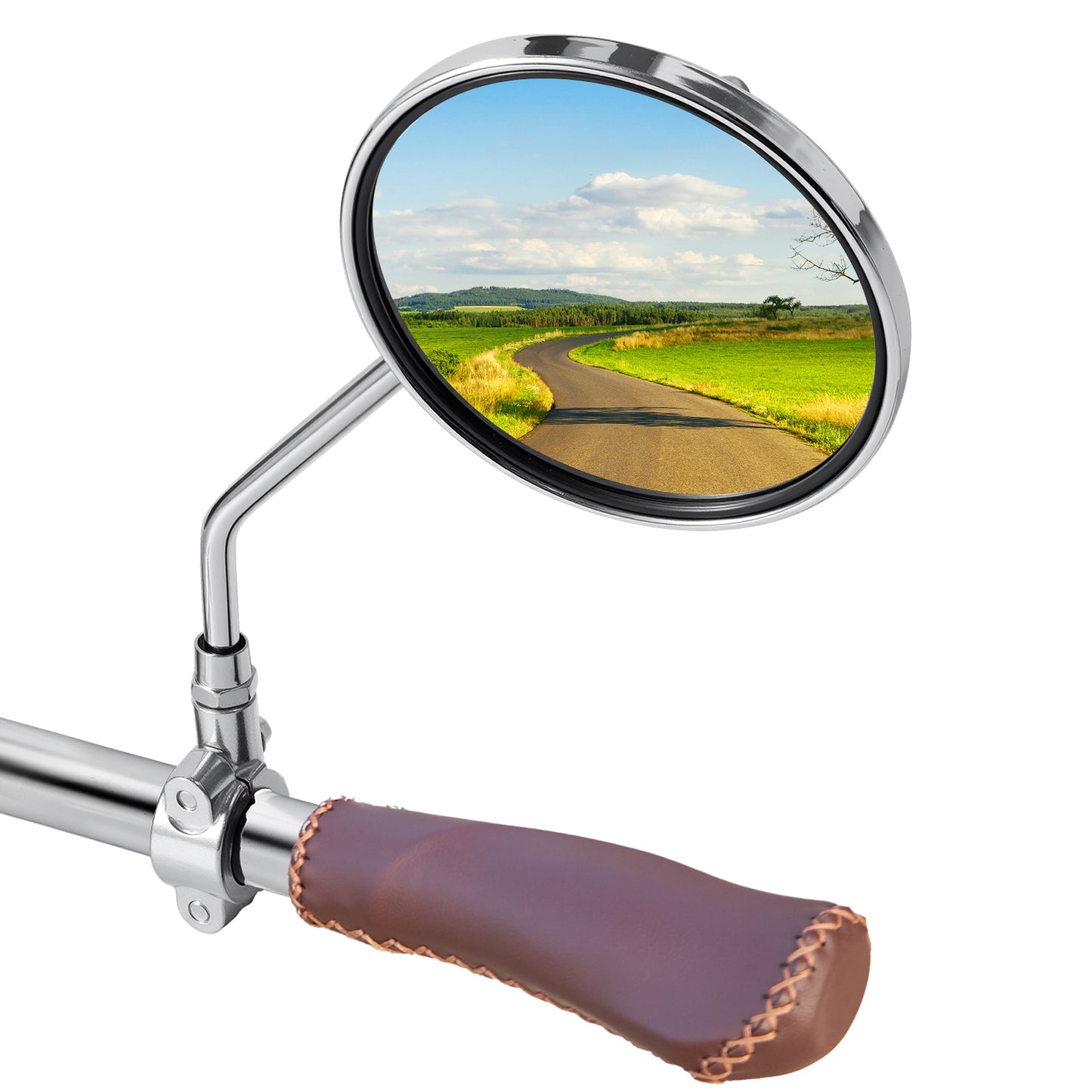 Rétroviseur Vélo Vintage – Paire de Miroirs Métalliques pour Vélo de Ville et Cruiser, Cadre Acier Galvanisé, Série Time Capsule