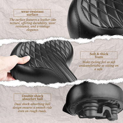 Newpearl Time Capsule Saddle - Elastomer Spring (Black)