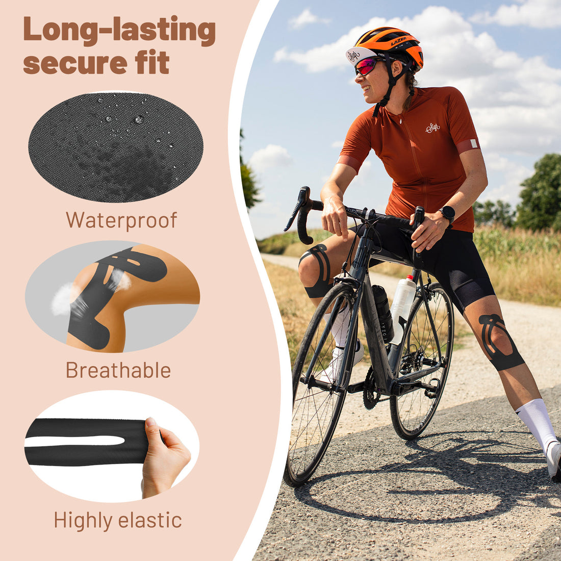 Newpearl Kinesiology Knee Tape (10-Pack)
