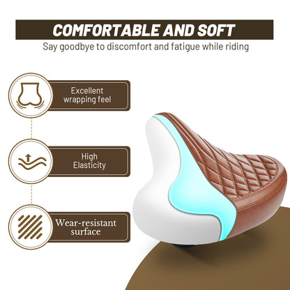 Newpearl Time Capsule Saddle - Elastomer Spring (Brown)