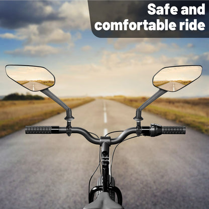 Newpearl Bike Mirrors 360° Adjustable Handlebar Mount
