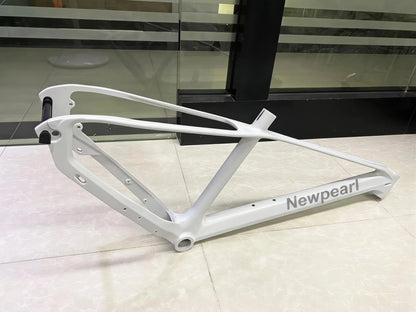 Mountain Bike Frame, Magnesium Alloy Bicycle Frame in White, DIY Compatible