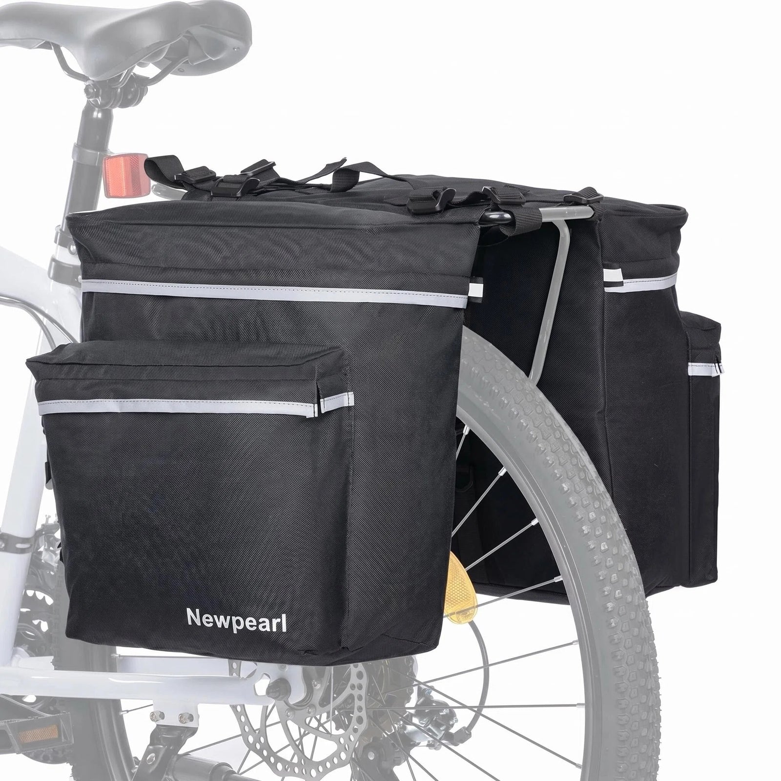 Newpearl 34L water resistant bike panniers for rear racks